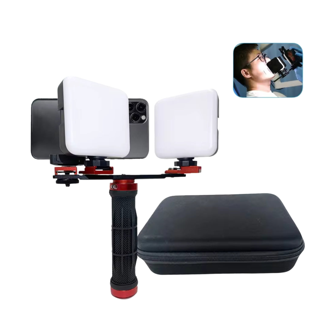 Twin light for dental photography